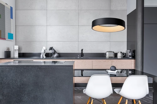 Lucide TALOWE LED - Pendant light - Ø 60 cm - LED Dim. - 1x39W 3000K - Black - atmosphere 2